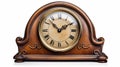 Antique Clock on White Background generated by AI tool