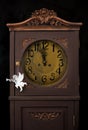 Antique clocks and Christmas Angel