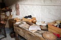 Antique cobbler workshop Royalty Free Stock Photo