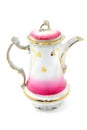 Antique coffee pot made porcelain of Art Nouveau Royalty Free Stock Photo