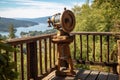 antique coin-operated telescope at a scenic viewpoint