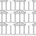 Antique colonnade pattern