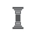 Antique Column pillar vector icon concept, isolated on white background Royalty Free Stock Photo