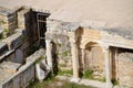 Antique columns and arches in the Hierapolis amphitheater