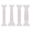 Antique columns vector design illustration