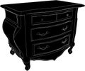 Antique Commode Vector 02