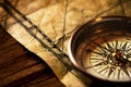 Antique compass Royalty Free Stock Photo