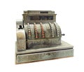 Antique crank-operated cash register Royalty Free Stock Photo