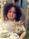 Antique creepy doll Royalty Free Stock Photo