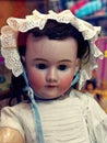 Antique creepy doll Royalty Free Stock Photo