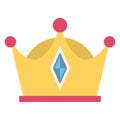 Antique, crown Isolated Vector Icon which can be easily edited