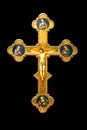 Antique crucifix made of gold - Roman Catholic Church, Jesus Christ