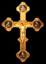 Antique crucifix made of gold - Roman Catholic Church, Jesus Christ