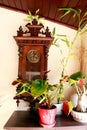 An antique cuckoo clock made in Russia.