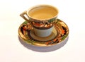 Antique cup and saucer Royalty Free Stock Photo