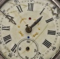 Antique decayed pocket watch