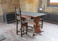 Antique desk in a castle Royalty Free Stock Photo