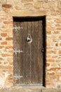 Antique door - architectural details of the Church of Saint Anthony known as Cape Skanderbeg in Albania