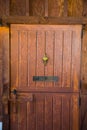 Antique Door with Brass Knocker Royalty Free Stock Photo