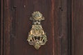 Antique door knock in Valletta Malta on old doors