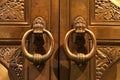 Antique door knockers Royalty Free Stock Photo