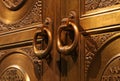 Antique door knockers Royalty Free Stock Photo