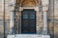 Antique door at Novi Sad Synagogue in Serbia