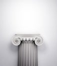 Antique doric style column Royalty Free Stock Photo