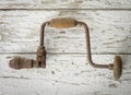 Antique Drilling Brace Tool Royalty Free Stock Photo