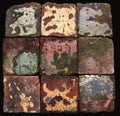 Antique Dutch Farmhouse floor tiles. Royalty Free Stock Photo