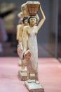 Antique egyptian statuette close up