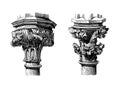 Capitals from Cologne Cathedral | Antique Architectural Illustrations