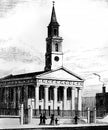 Old Illustration of Historic Church Building of Capital City