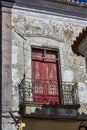 Antique european building with balcony. Spain