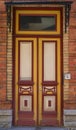 antique european door in Estonia, Europe