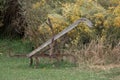 Antique farm tool for horse drawn plowing