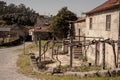 Antique farmer house on village of Portugal