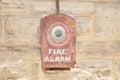 Antique Fire Alarm Royalty Free Stock Photo