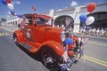 Antique Fire Chief Car in July 4th Parade, Ojai, California Royalty Free Stock Photo