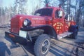 Antique fire engine,
