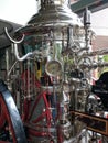 Antique fire engine steam engine Royalty Free Stock Photo