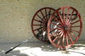 Antique Fire Hose Cart Firefighting Wagon