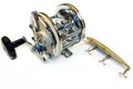 Antique Fishing Deep Sea Fishing Reel with Minnow Lure
