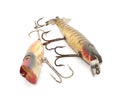 Antique fishing lures Royalty Free Stock Photo