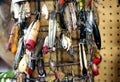 Antique fishing lures are valuable to collectors Royalty Free Stock Photo