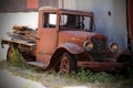 Antique flatbed