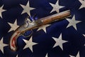 Antique Flintlock Pistol. Royalty Free Stock Photo