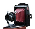 Antique folding camera Royalty Free Stock Photo