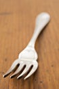 Antique fork at close up