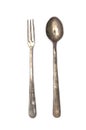 Antique Fork and Spoon